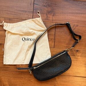 Quince Elegant Black Crossbody Bag